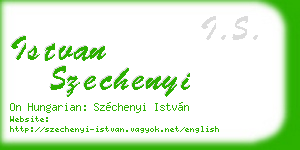 istvan szechenyi business card