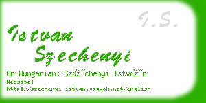 istvan szechenyi business card